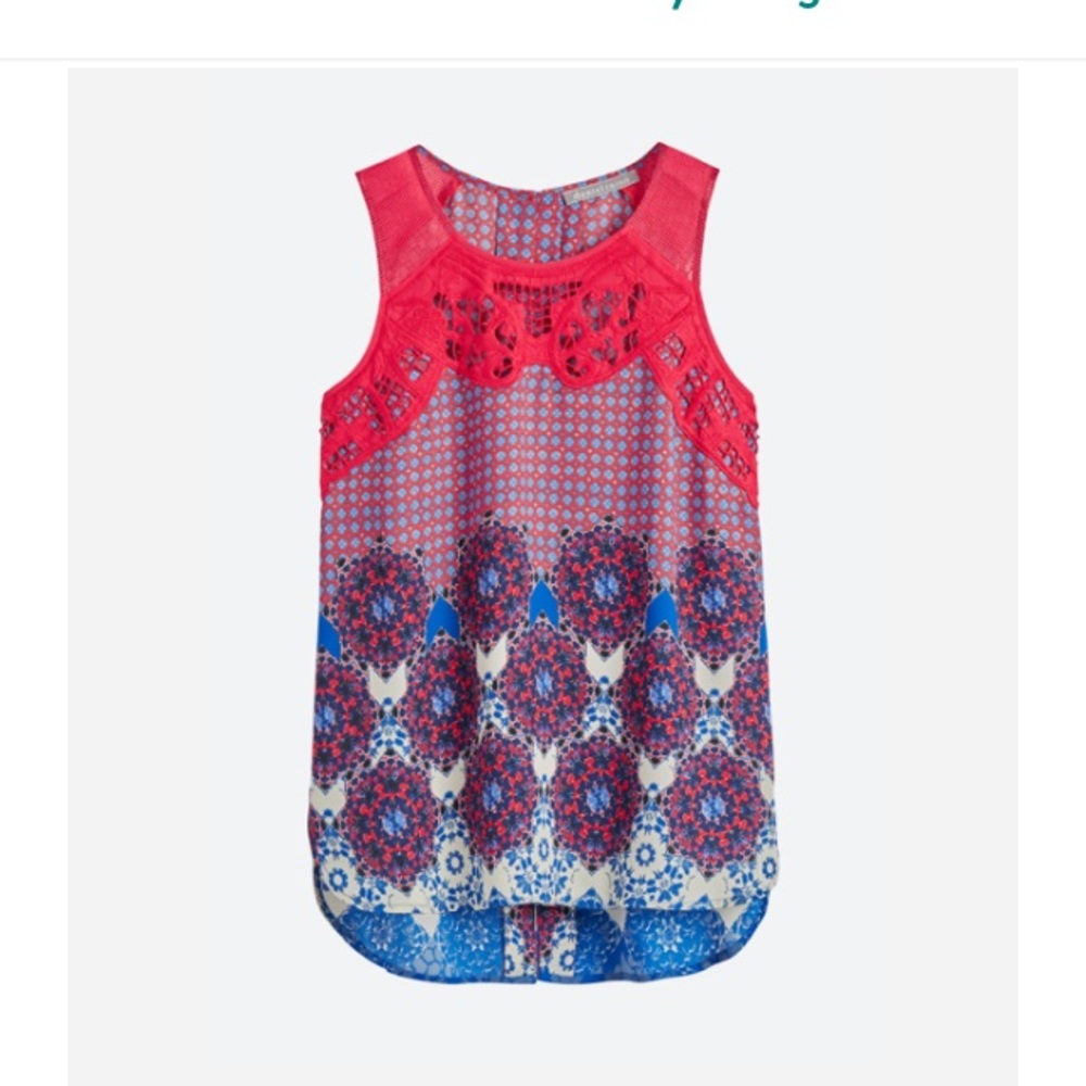 Daniel Rainn Angelyne Button Back Detail Top